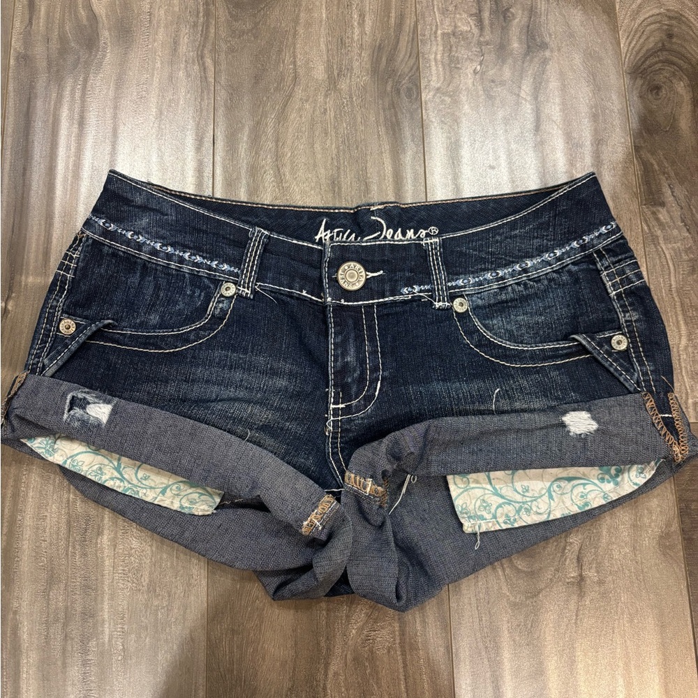 Angels Jeans Dark Blue Jean Shorts